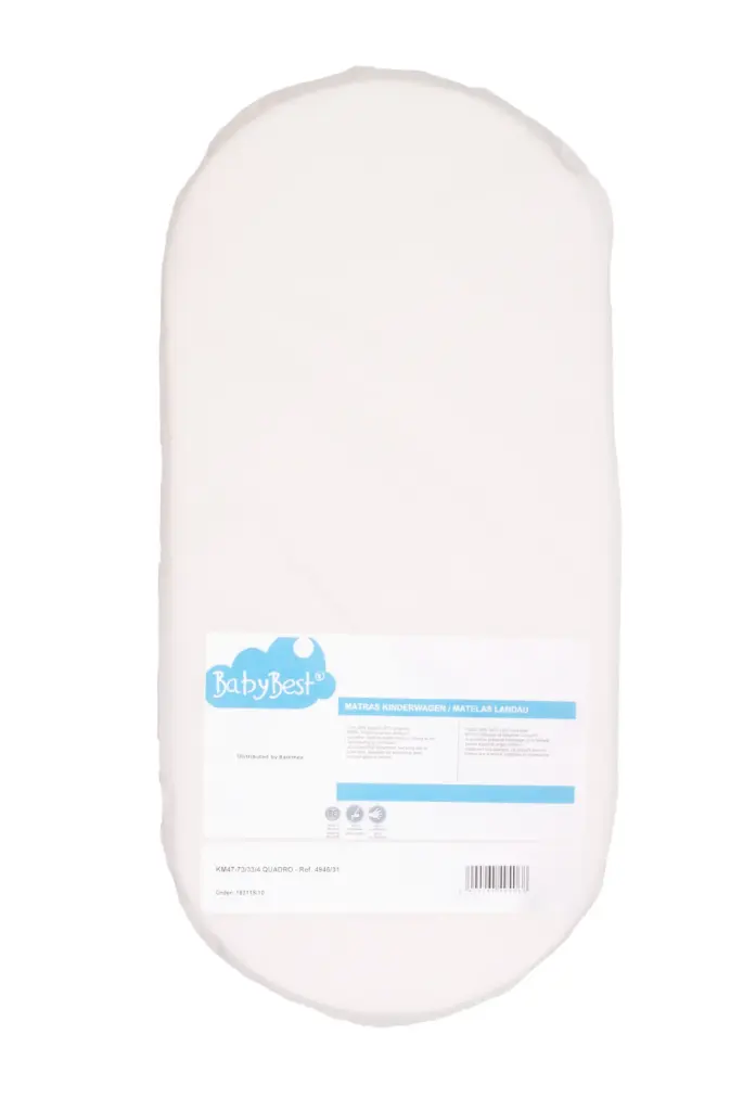 Matras Afgerond Kinderwagen Baby Basic Dream | Wit