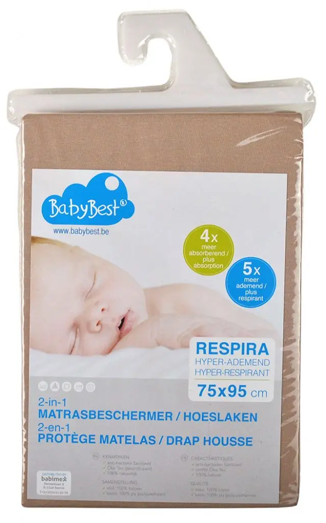 Matrasbeschermer Respira 60x120cm | Beige