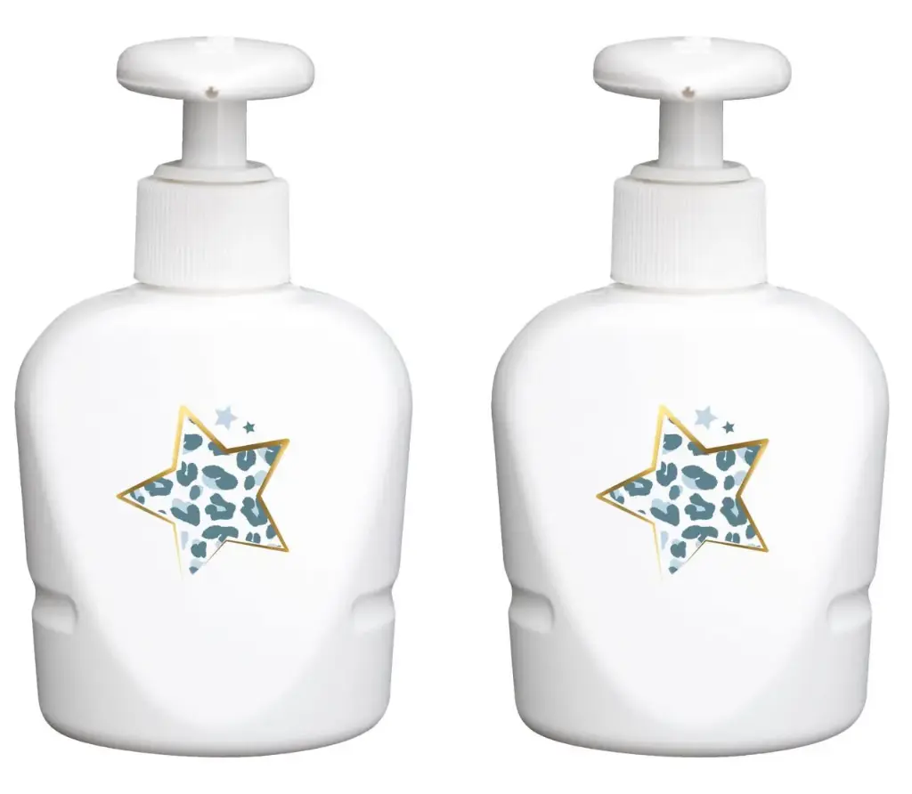 Zeepdispensers Leopard Blue | Wit