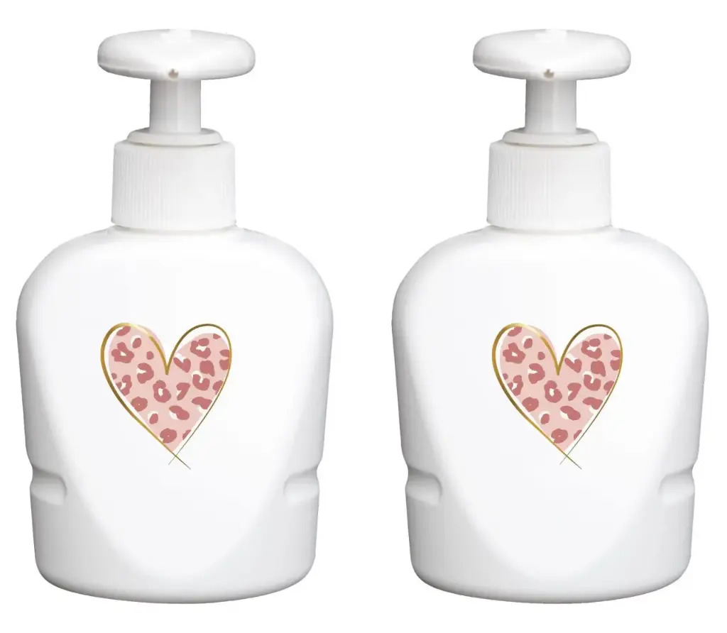Zeepdispensers Leopard Pink | Wit