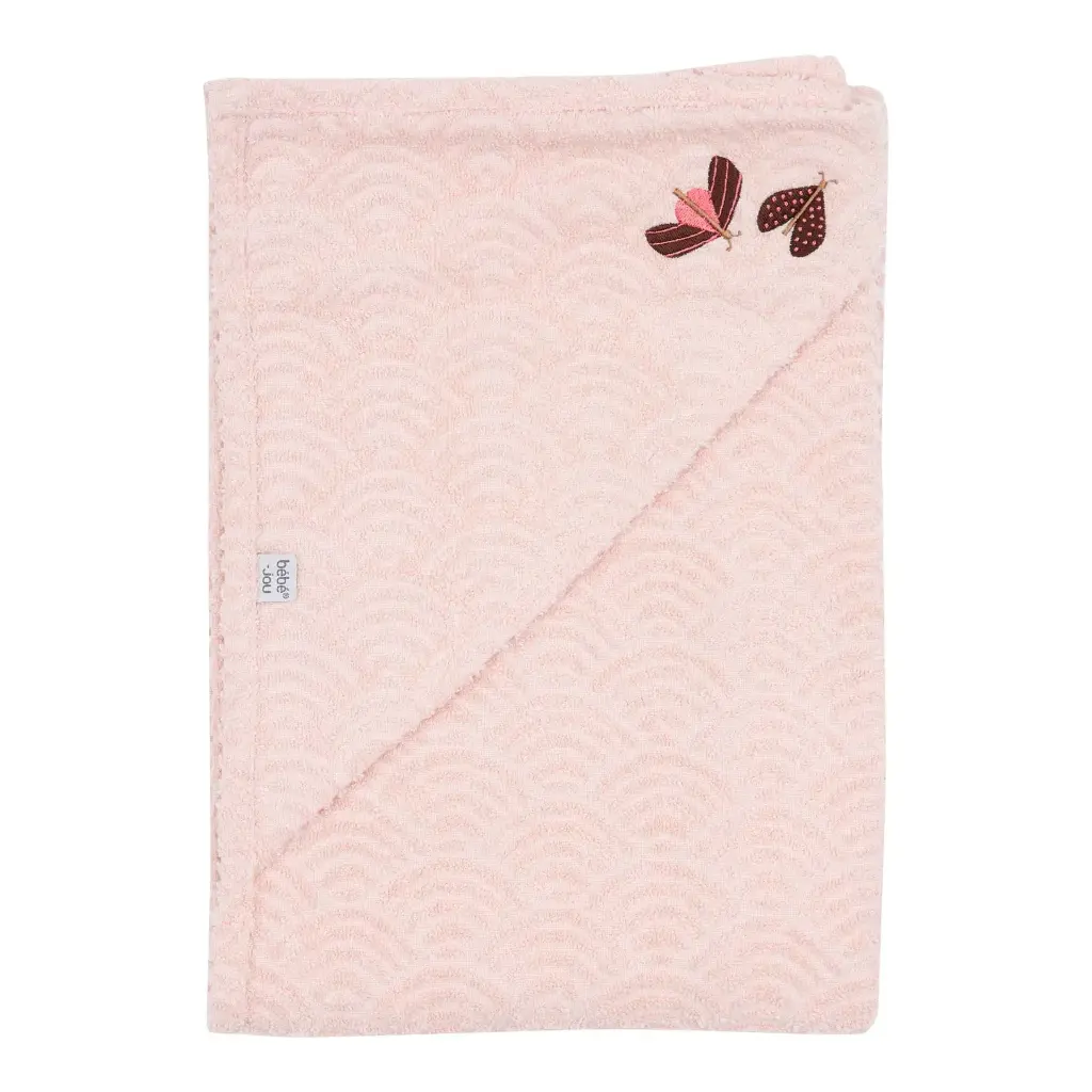 Badcape 75x85cm Sweet Butterfly | Roze