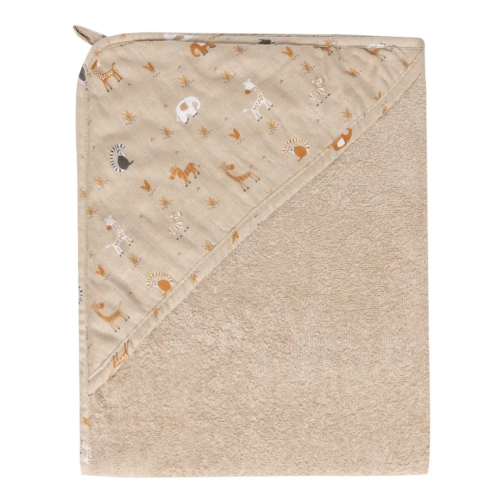 Badcape 75x85cm Steppe | Taupe