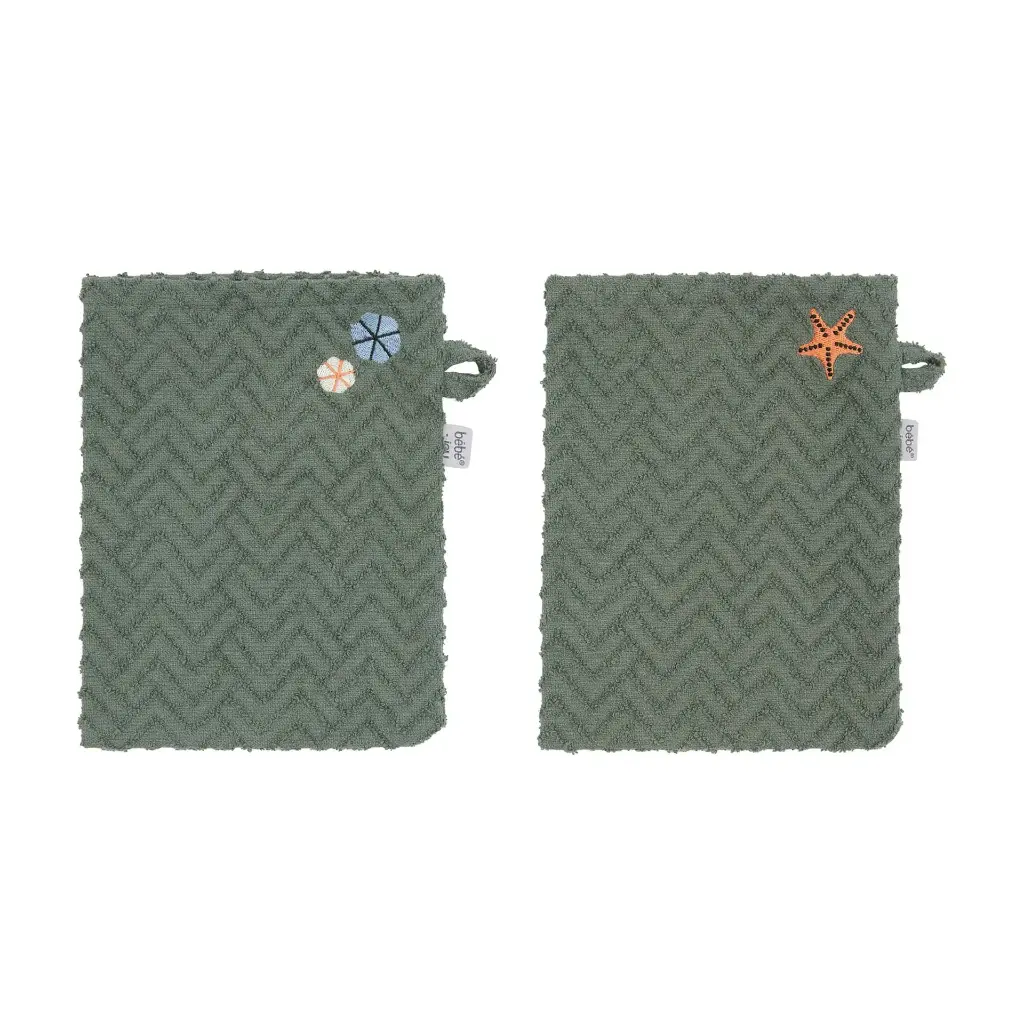 Gants de toilette 2 Pièces Ocean Vibes | Vert