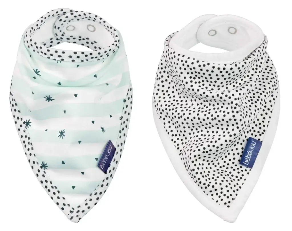 Bandana Slabben 2 Stuks Hello Little One | Meerkleurig