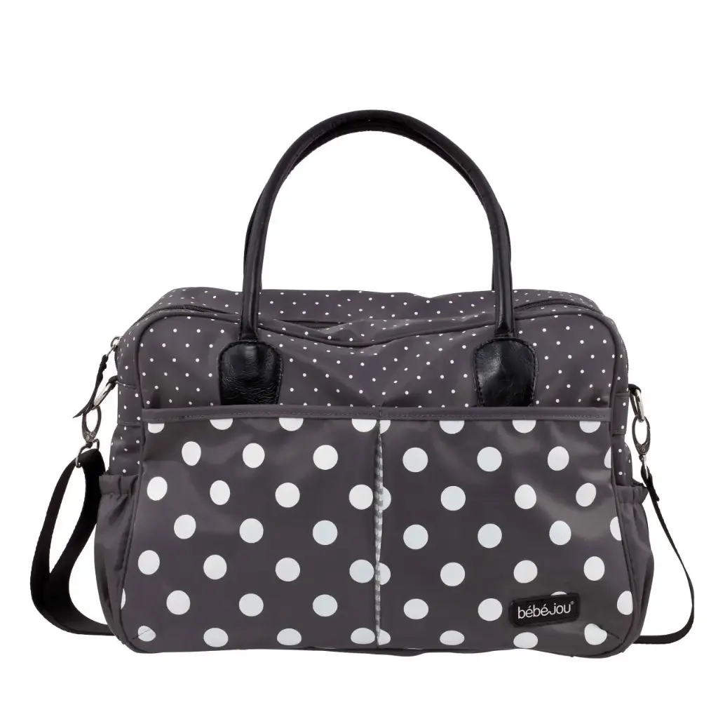Verzorgingstas Grey Dots | Antraciet