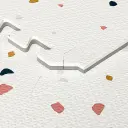 Puzzeltegels 6 Stuks 120x180cm Terrazzo Cream | Ecru
