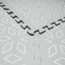 Puzzeltegels 6 Stuks 120x180cm Geometric Grey | Grijs
