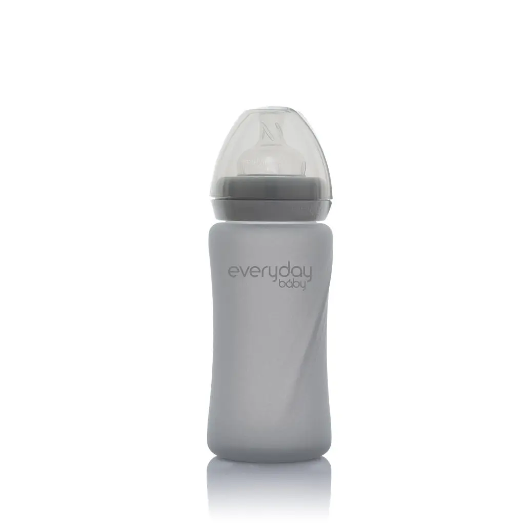 Fles Glas 240ml Quiet Grey | Grijs