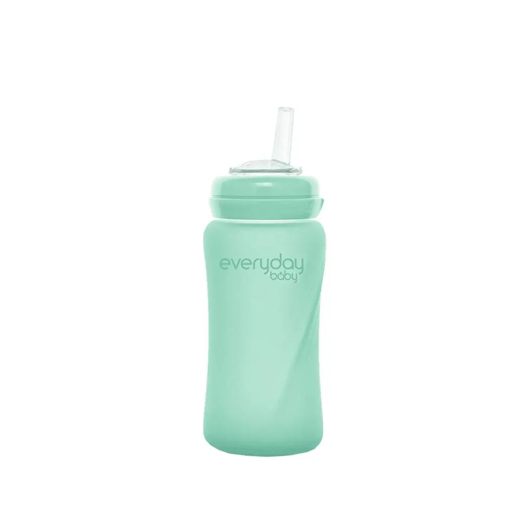 Beker Met Rietje Glas 150ml Mint Green | Mint