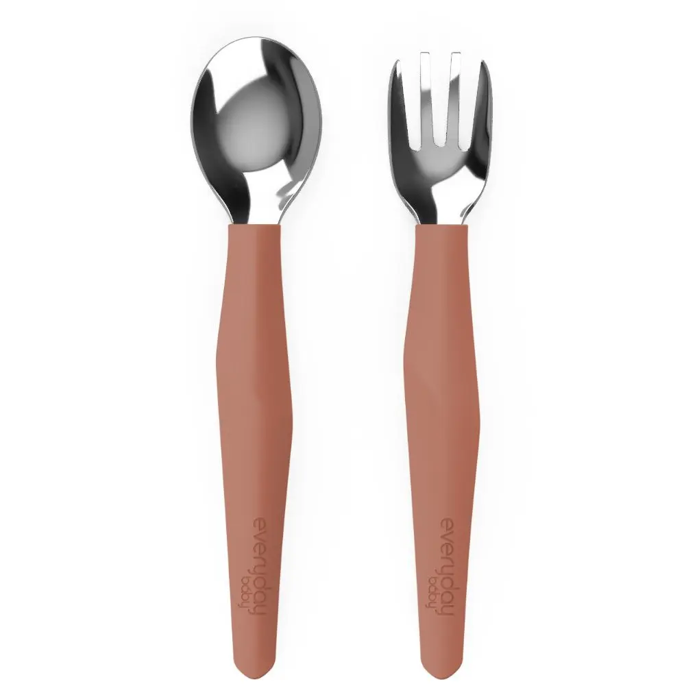 Bestek Roestvrij Staal 2 Stuks Nature Red | Rood