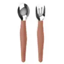 Bestek Roestvrij Staal 2 Stuks Nature Red | Rood