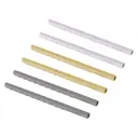 Rietjes Silicone 6 Stuks Lavender/Grey/Yellow | Meerkleurig
