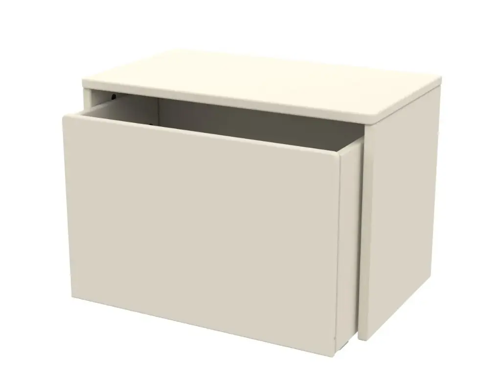 Banc de rangements Dots Cream | Ecru