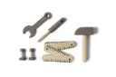 Houten Gereedschapsset 8 Stuks Dusty Brown | Bruin