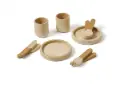 Houten Servies 10 Stuks Mustard | Oker