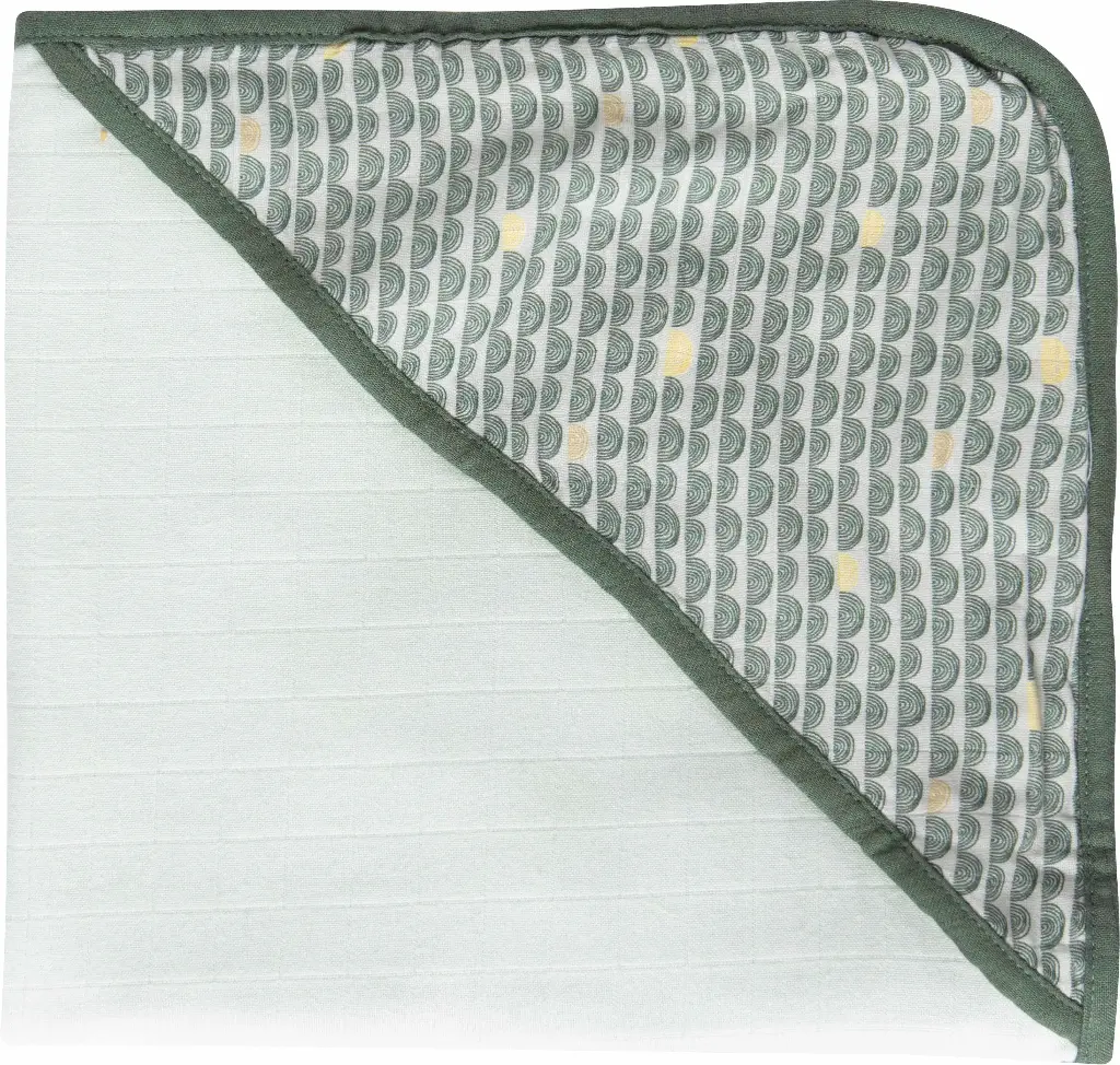 Badcape Tetra 90x90cm Bow Deco | Groen