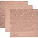 Monddoekjes Tetra 3 stuks 32x32cm Half Moon | Roze