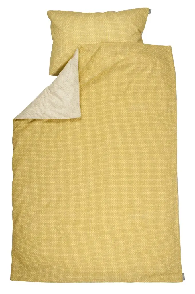 Dekbedovertrek 140x200cm Yellow Metrics | Geel