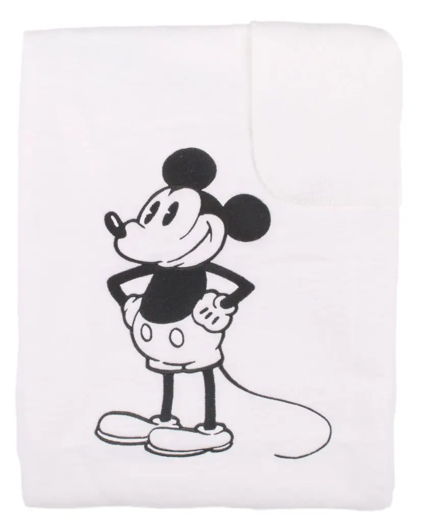 Deken 75x100cm Mickey | Wit/Zwart