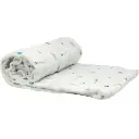 Wikkeldoek Bamboe Tetra 120x120cm Tee Pee | Wit/Blauw
