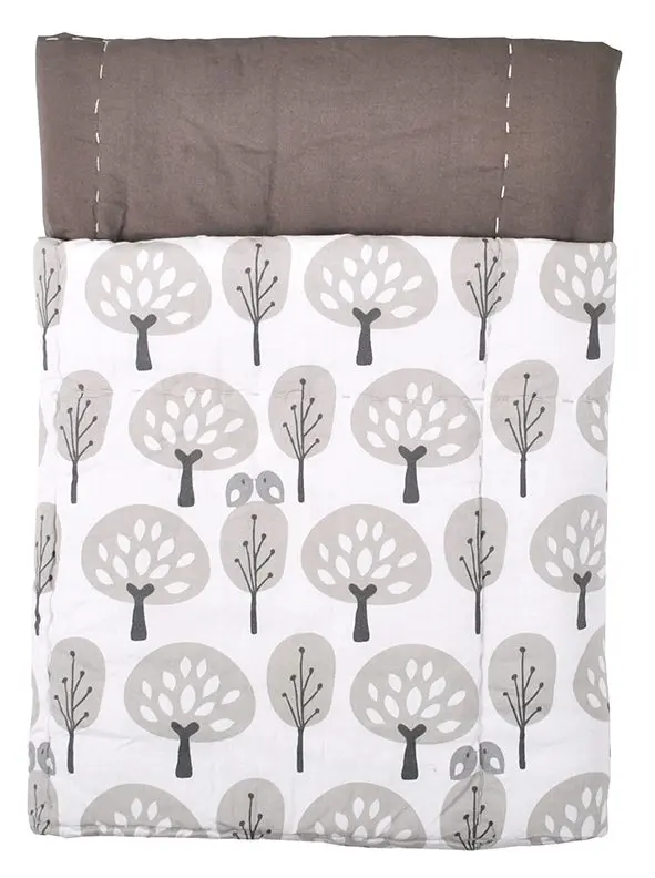 Deken 100x130cm Forest | Wit/Grijs