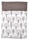 Deken 100x130cm Forest | Wit/Grijs