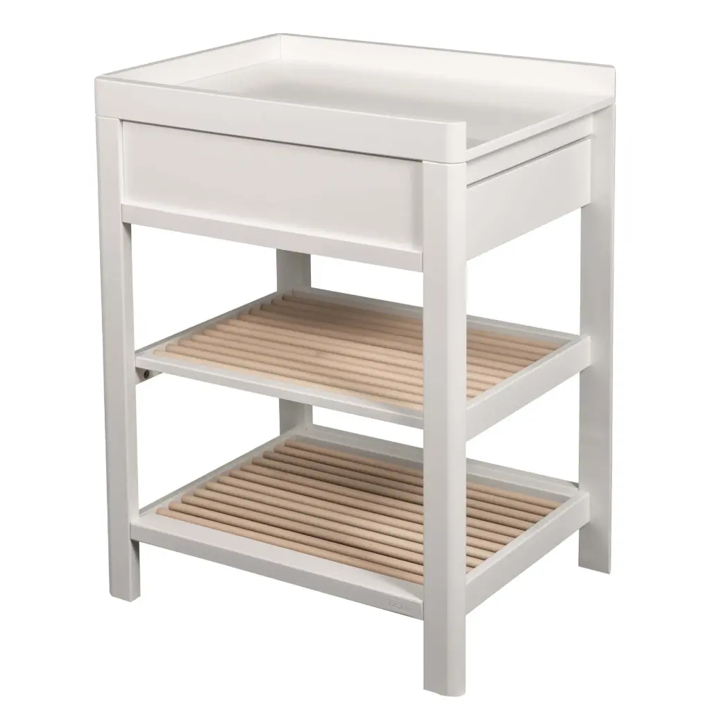 Table à langer Lukas Duo White/Natural | Blanc