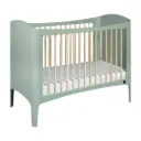 Bed 60x120cm Wave Light Green/Wax | Groen