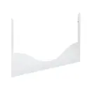 Zijpaneel Bed 60x120cm Wave Wit | Wit