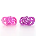 Fopspenen 0-6m 2 Stuks Pink/Purple | Roze/Paars