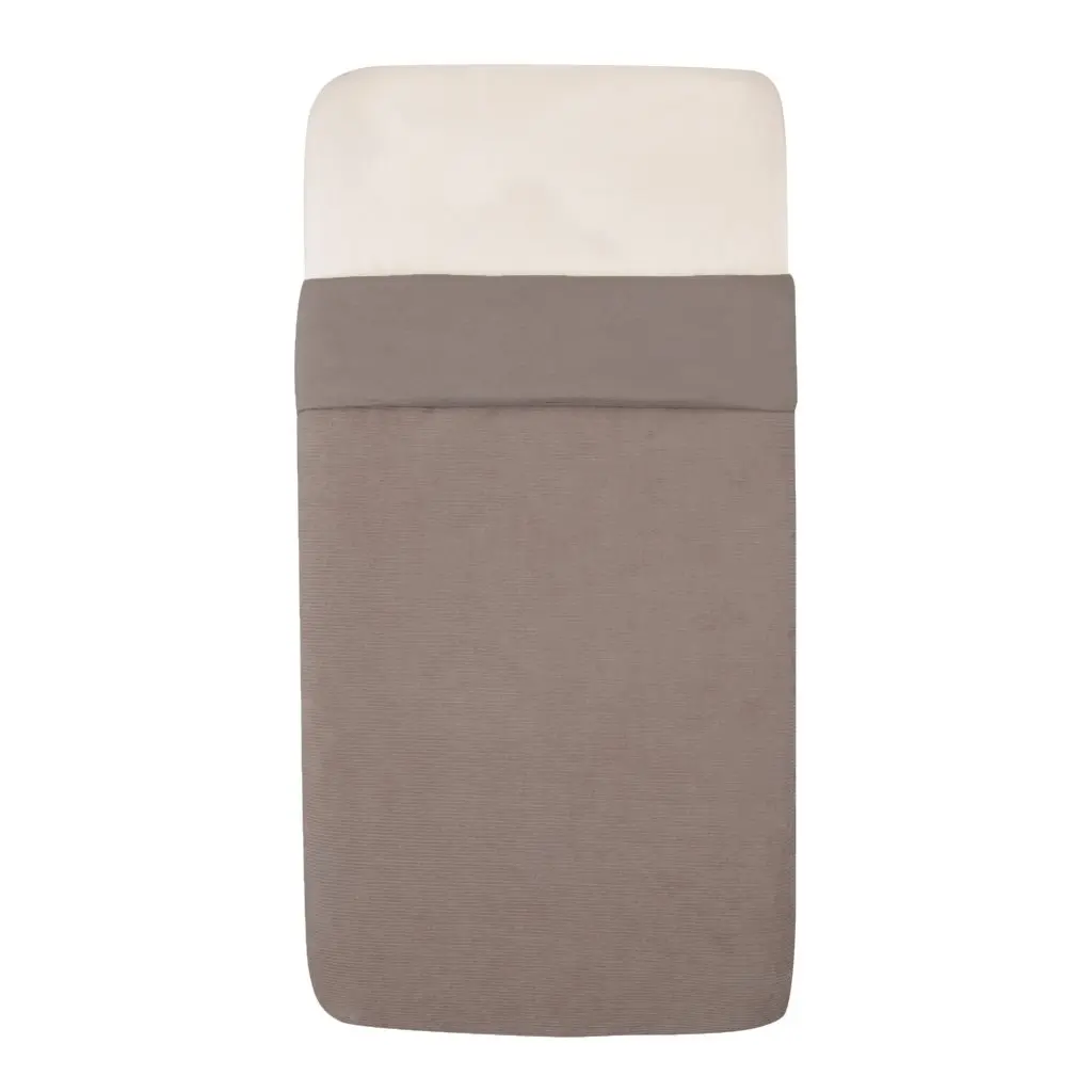 Tuck-Inn Deken 60x120cm/70x140cm Velvet Rib Warm Grey | Grijs