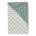 Badcape Tetra 75x85cm Sticky Stripes | Offwhite/Groen