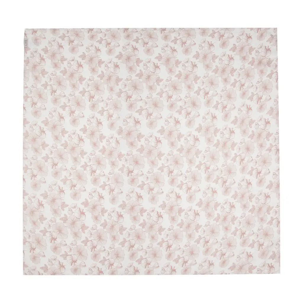 Doek Tetra 110x110cm Flower Powder | Wit/Roze