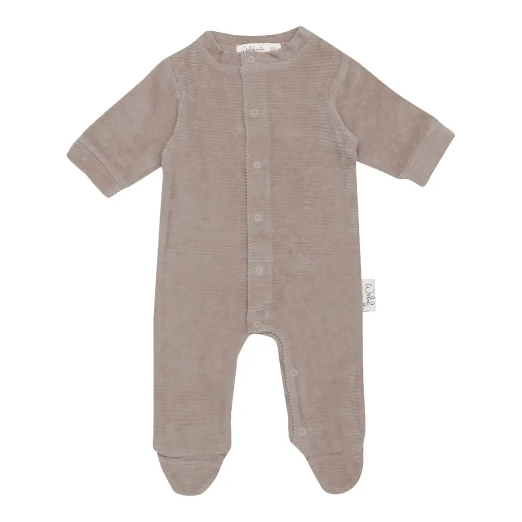 Boxpakje Velvet Rib Warm Grey | Grijs