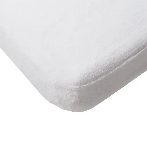 [01122-01] Matrasbeschermer Bamboe 70x140cm | Wit