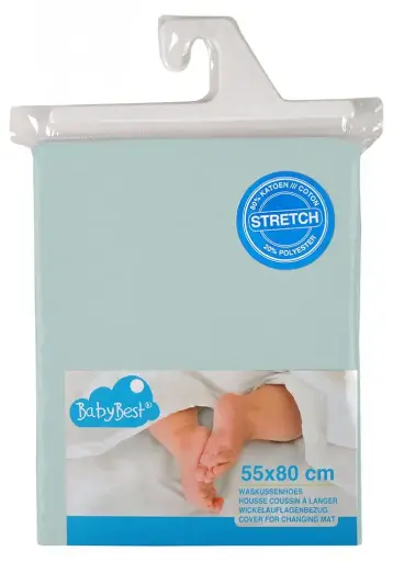 [02510-10] Waskussenhoes Stretch 55x80cm Silky Mint | Mint