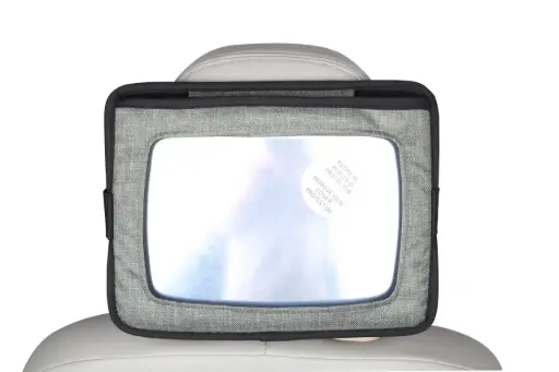 [03989-16] 2-en-1 Support tablette/miroir | Gris