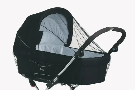 [04067-08] Muskietennet Kinderwagen | Zwart