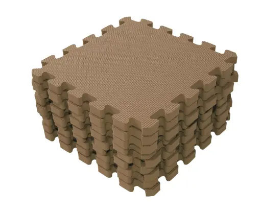 [01394-13] Puzzeltegels 9 Stuks 90x90cm Cappuccino | Bruin