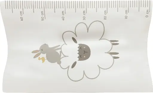 [06800-023] Waskussen 72x44cm Tiny Sheep | Wit