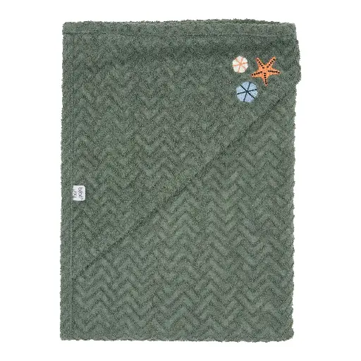 [03010-022] Badcape 75x85cm Ocean Vibes | Groen