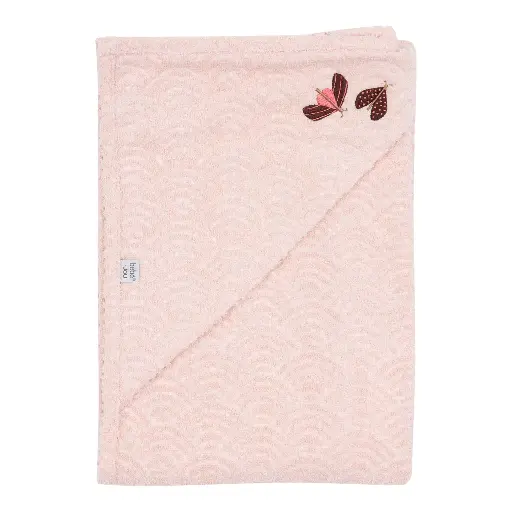 [03010-08] Badcape 75x85cm Sweet Butterfly | Roze