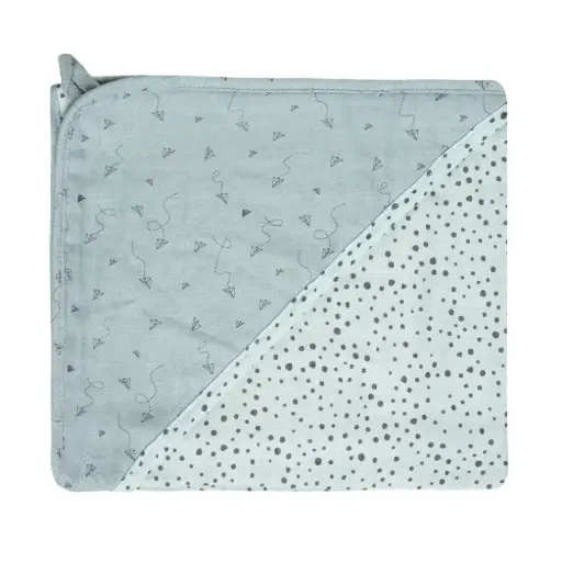 [03049-055] Cape de bain Hydrophile 75x85cm Fabulous Paper Planes | Vert
