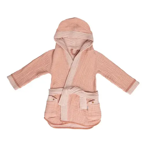 [03016-128] Badjas Tetra Pure Cotton Pink | Roze