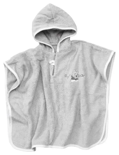 [03017-62] Poncho Pooh Bear Grey | Grijs