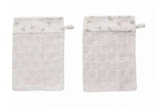 [03032-062] Washandjes 2 Stuks Fabulous Wish Grey | Grijs