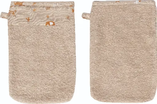 [03032-20] Washandjes 2 Stuks Steppe | Taupe