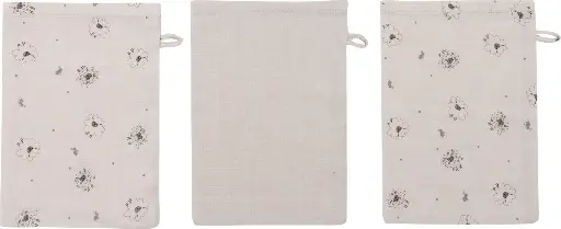 [03050-023] Washandjes Tetra 3 Stuks Tiny Sheep | Ecru