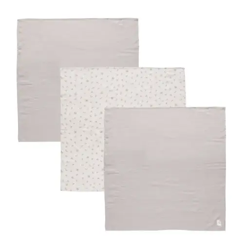 [03051-062] Doeken Tetra 3 Stuks 70x70cm Fabulous Wish Grey | Grijs