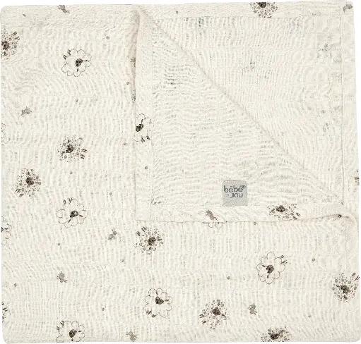 [03052-023] Doek Tetra 110x110cm Tiny Sheep | Ecru